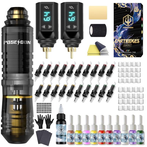 Akku rotary tattoo machine kit - machine,