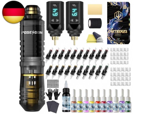 Akku rotary tattoo machine kit - machine,