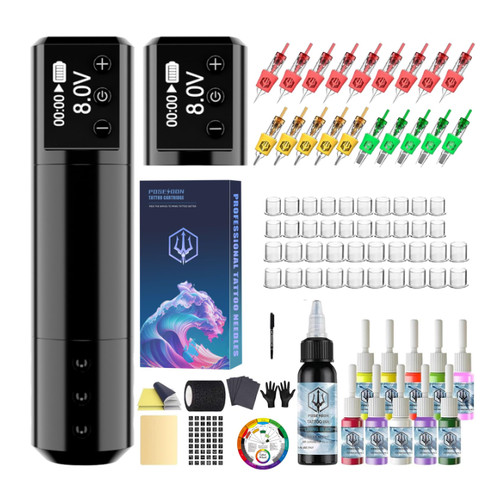 Tattoo pen set poseidon - set,
